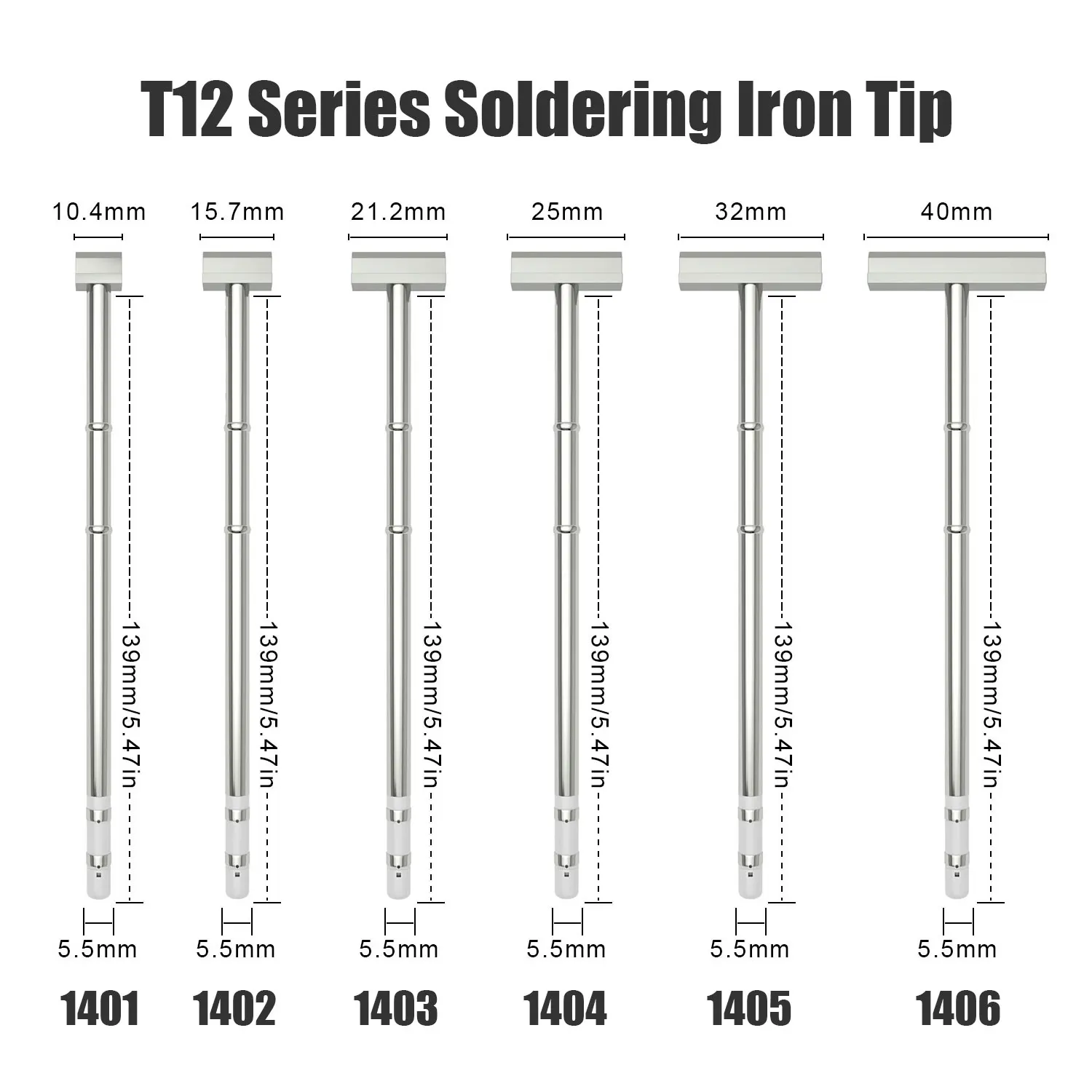 Original Taiwan T12-1401 1402 1403 1404 1405 1406 Soldering Iron Tip Replaceable for HAKKO Japan FX-951 T12 Soldering Station