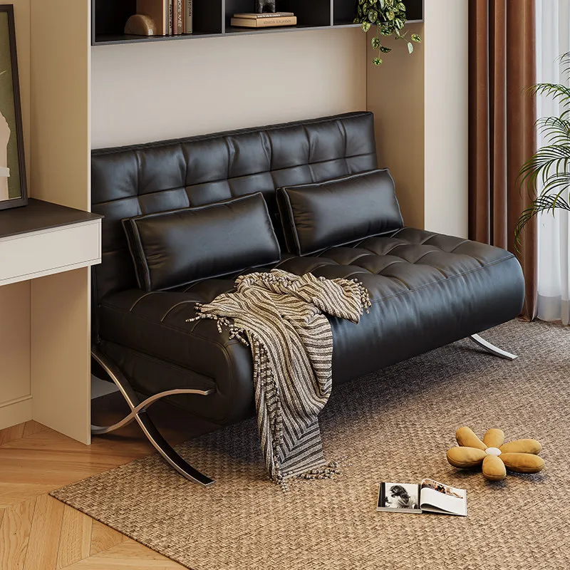 

New small apartment sofa bed folding dual-purpose, multi-functional single/double folding temporary overnight bed