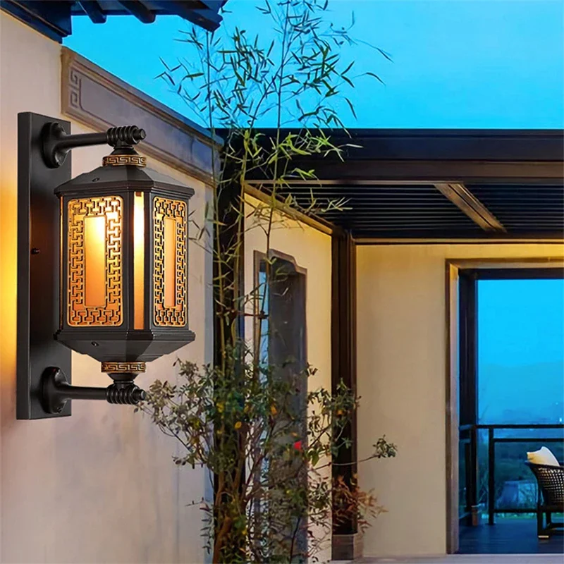 Lámpara LED de pared para exteriores, luz impermeable, simplicidad eléctrica, balcón, pasillo, patio, Villa, puerta, Hotel