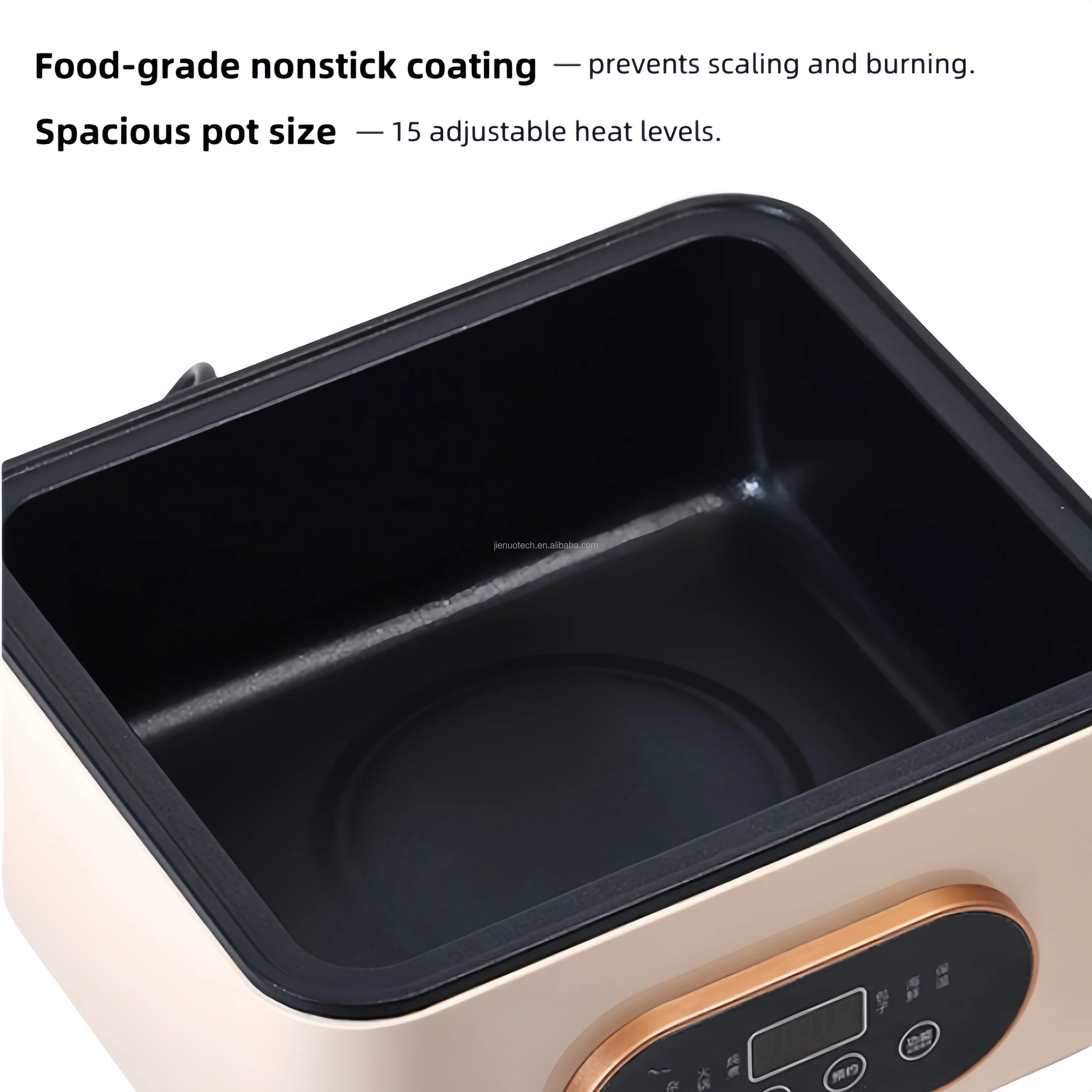 Transparent Multi-functional Intelligent Electric Steamer Large Capacity Three-Layer Kitchenware for Household Use