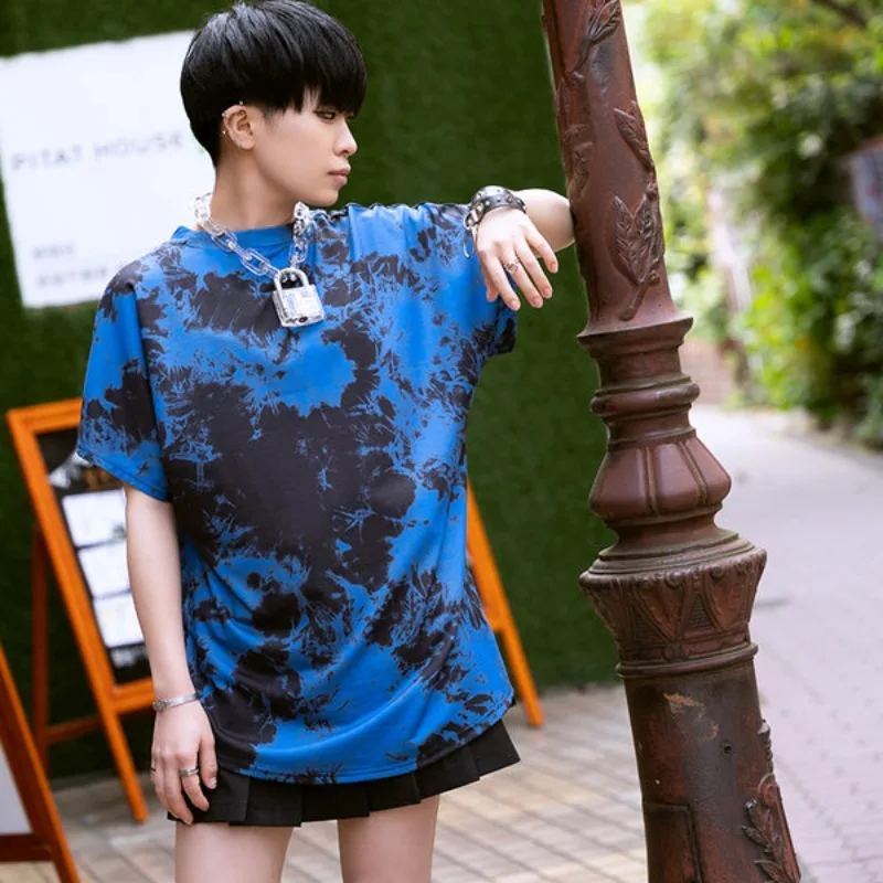 Nieuw Anime Gothic 3D-geprint T-shirt, unisex, kleurrijk, originele Y2K Street Style, geschikt voor thuis- en buitenshuis