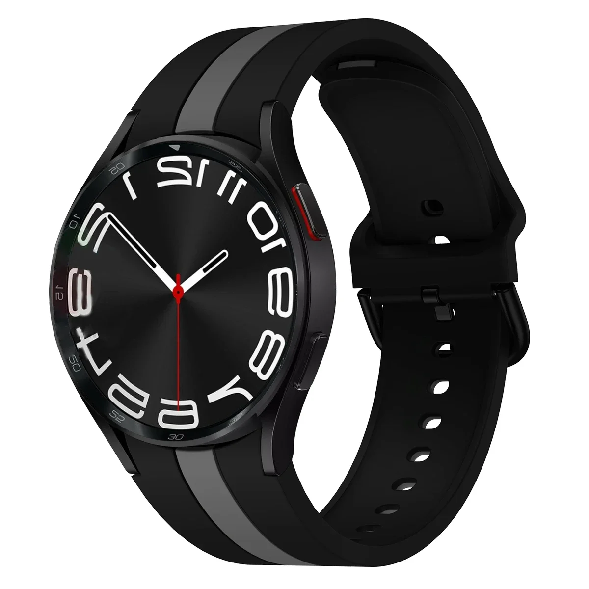 Gapless Silicone Strap for Samsung Galaxy Watch 7 6 5 4 44mm 40mm 5 Pro 45mm Original Bracelet for Watch 6 4 Classic 43mm 42mm