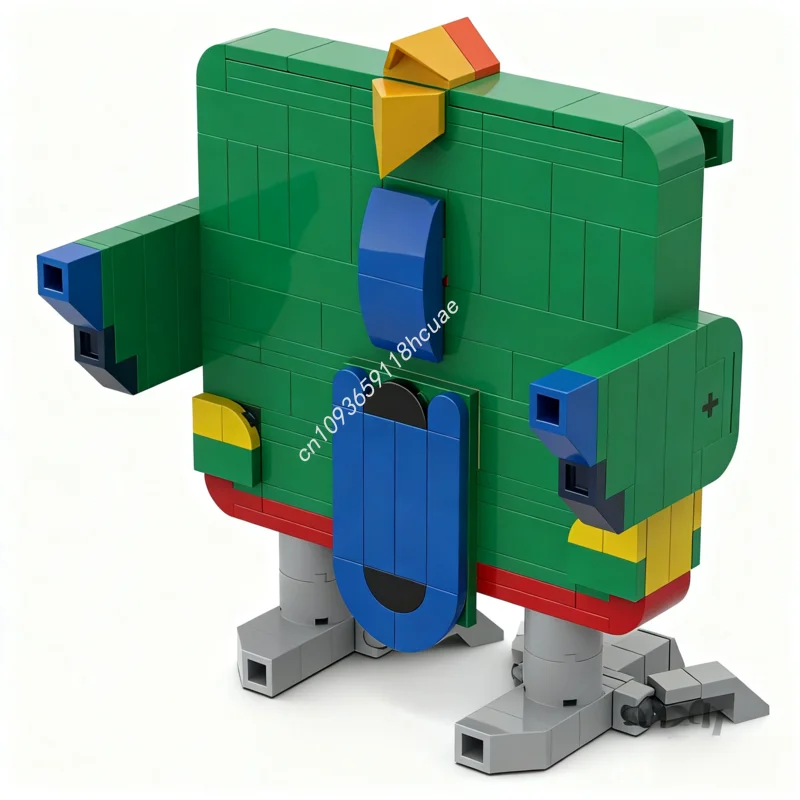 207 stücke MOC Papageien geformt brillen halter nan Modell Bausteine Spielzeug Modulare Kinder kreative Ziegel Montieren Weihnachten geschenke