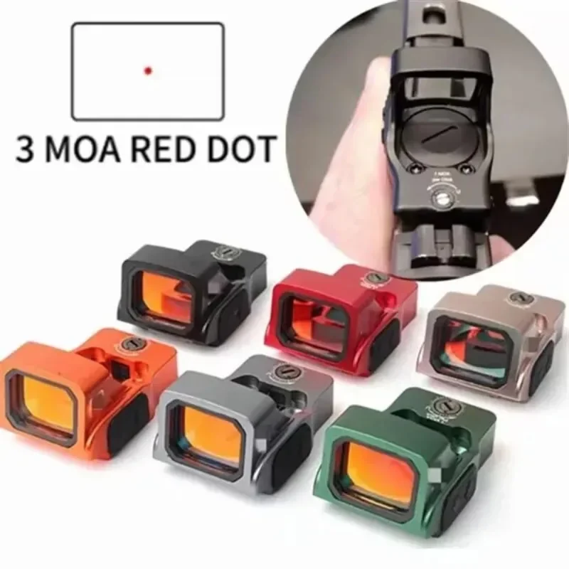 

MINI Green/Red Dot Sight Collimator Reflex Sight 3 MOA Glock mount Pistol Scope fit 20mm Weaver Rail Airsoft