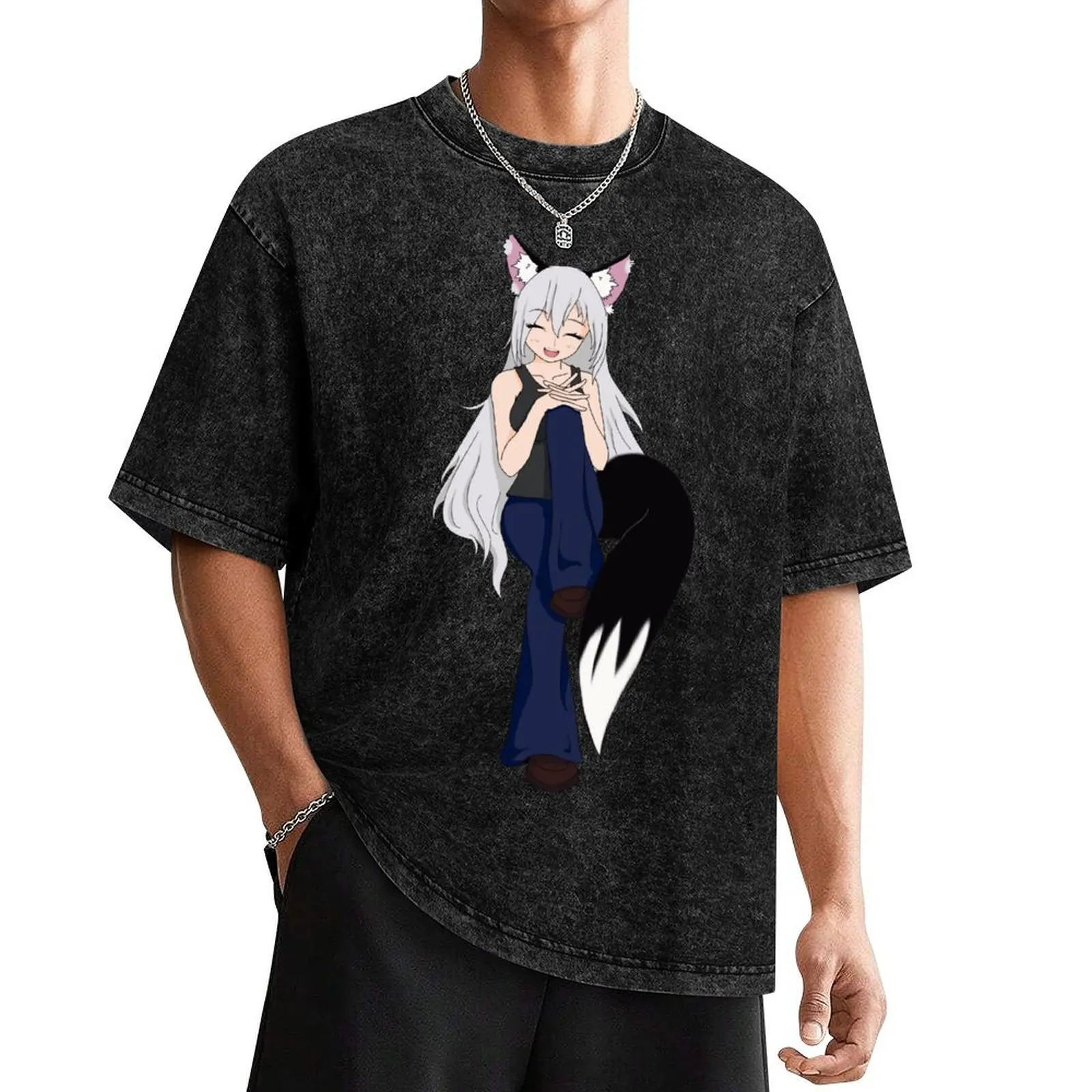 

Kage T-Shirt korean fashion plain summer tops plus sizes mens clothes
