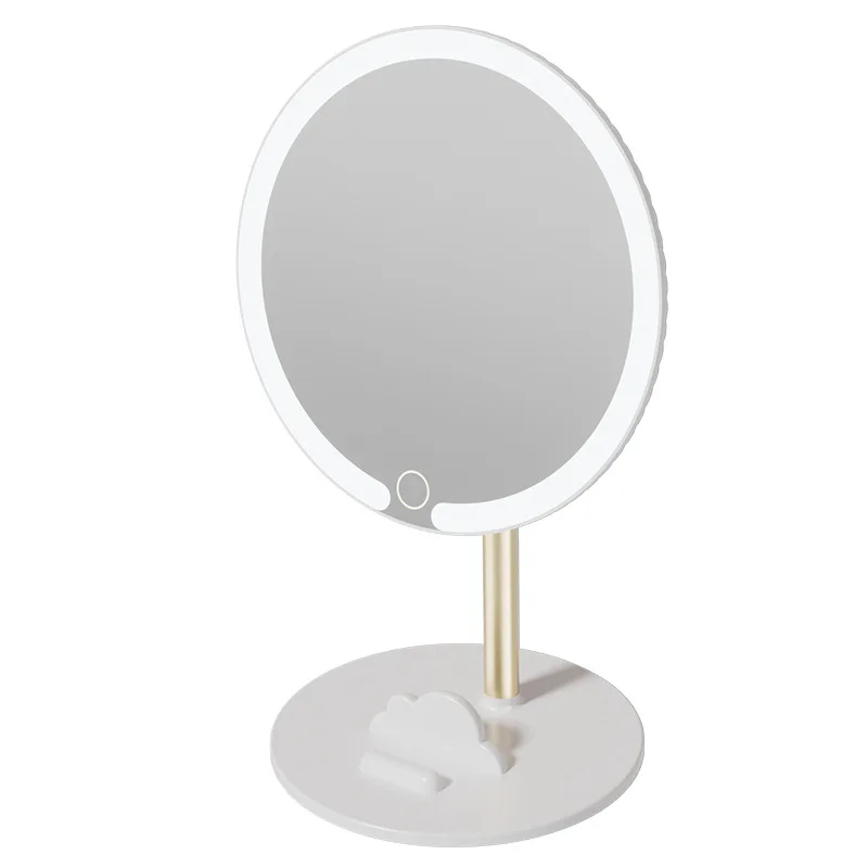 

LED mirror cosmetic mirror desktop desktop with lamp household light dressing luminous high definition mirror