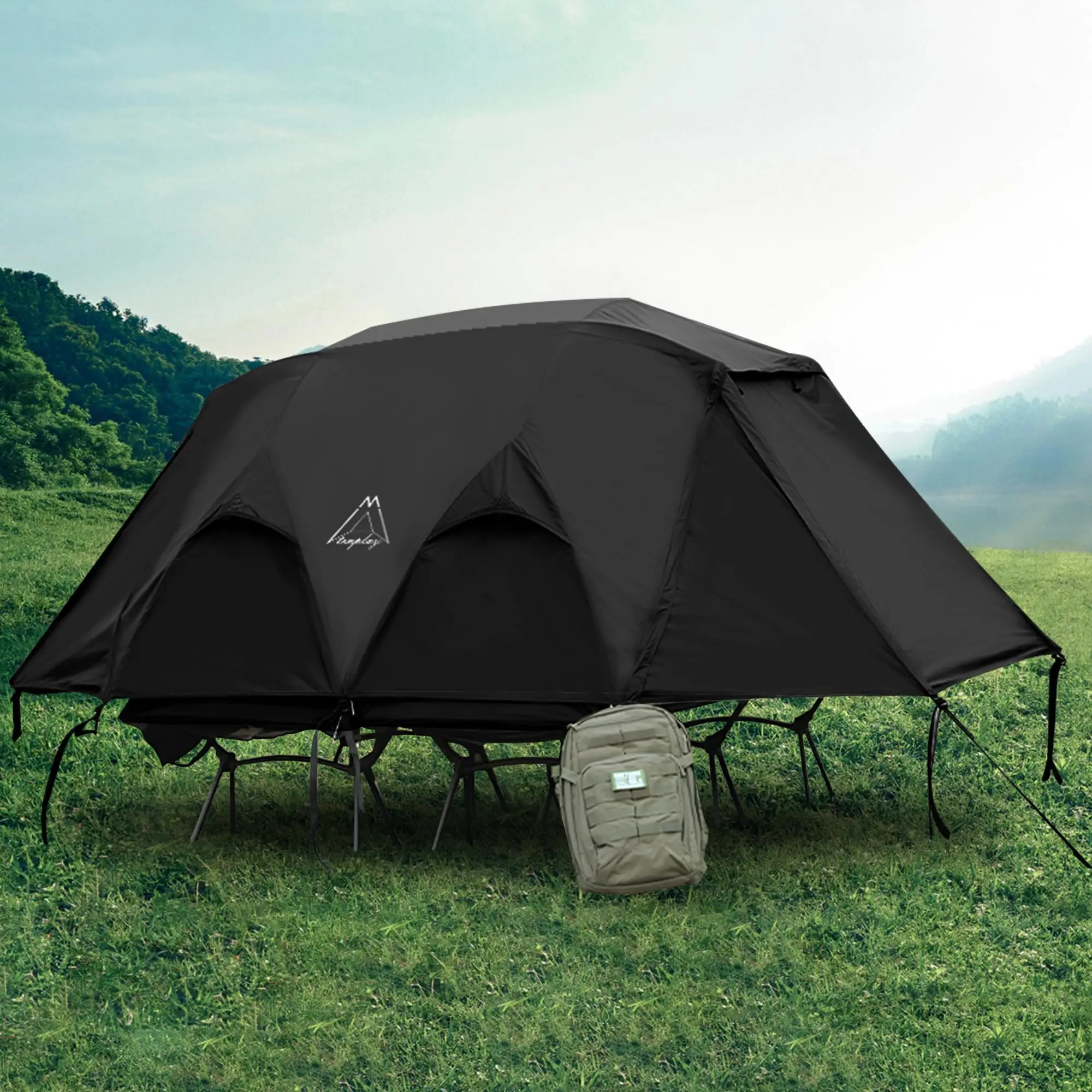 

2025 Model DreamLink Freestanding 1-Person Cot Tent Lightweight 7001 Aluminum 4 Seasons 4 Way Easy Setup Camping Gear