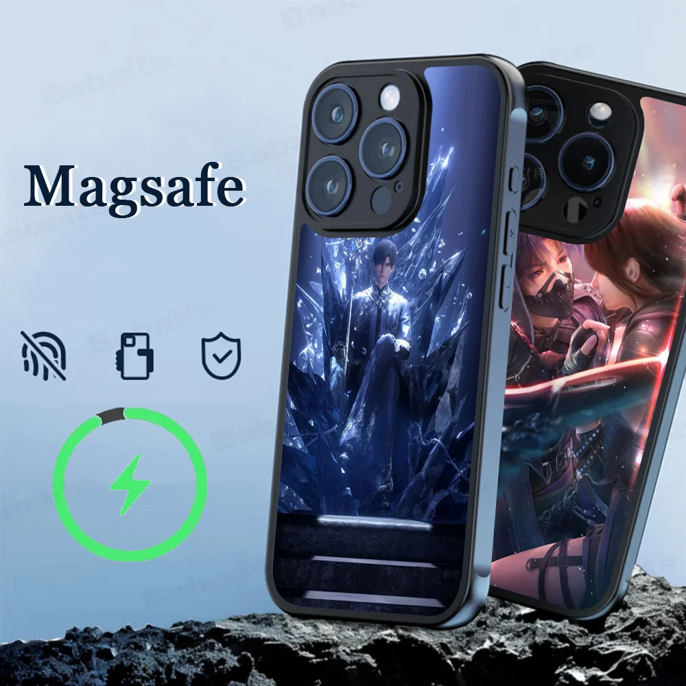 

Sylus Love And Deep Space Phone Case Magesafe Magnetic Wireless Charge Case For IPhone 16 11 12 13 14 15 Pro Max Plus Mini