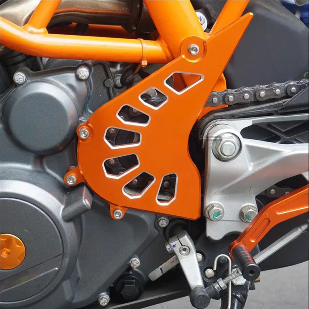 CNC Front Sprocket Chain Cover Guard Protector Shield Saver Motorcycle Accessories For KTM D*ke 125 200 250 390 2013 2014 2015