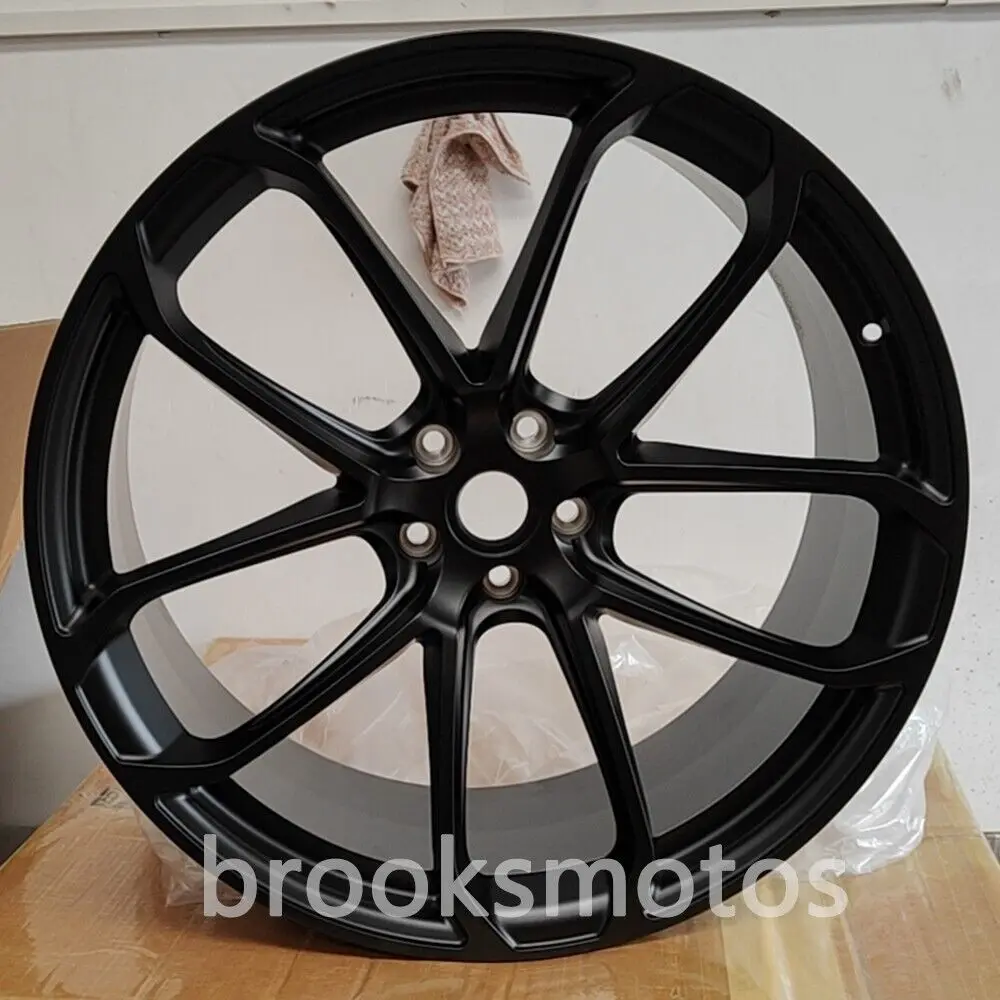 

21" FORGED SATIN BLACK WHEELS RIMS FIT PORSCHE MACAN 21X9.5 21X10 SET OF 4