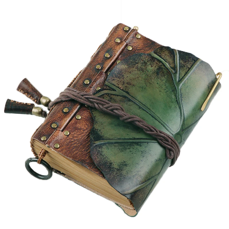 

Genuine leather notebook, high-end cowhide retro handmade book, hand account