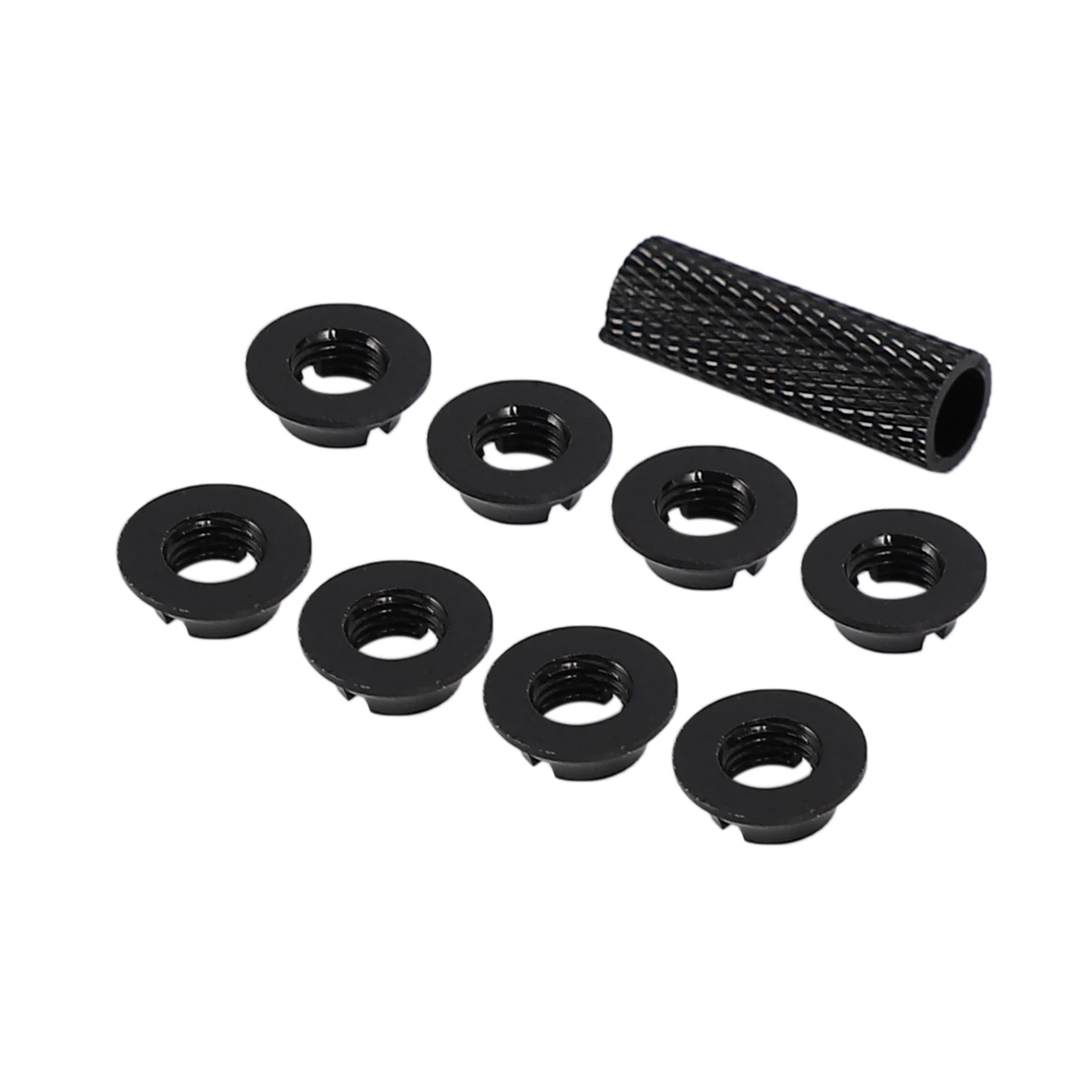 B50C 1Pcs for FUTABA Remote Control JR / Frsky Gear Switch Toggle Switch Accessories 8Pcs Aluminum Alloy Nut Black