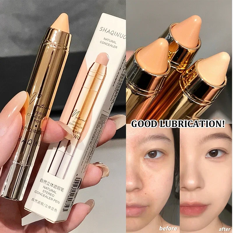 Heallor Natural three-dimensional concealer Cover face dark circles under eyes Concealer Spot Acne Mark Sleeper Concealer Bright