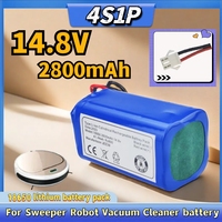 14.8v 2800mAh Li-lion Battery For ILIFE A4s/A7/V7s Plus/V55 Pro/W400/A9s PX-B020 Robot Vacuum Cleaner Batteries CR130 Part