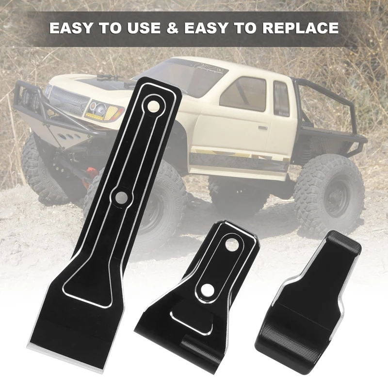 Metal Full Car Door Hinge Window Hinge Decoration For Axial SCX6 Jeep JLU Wrangler 1/6 RC Crawler Car Upgrade Parts