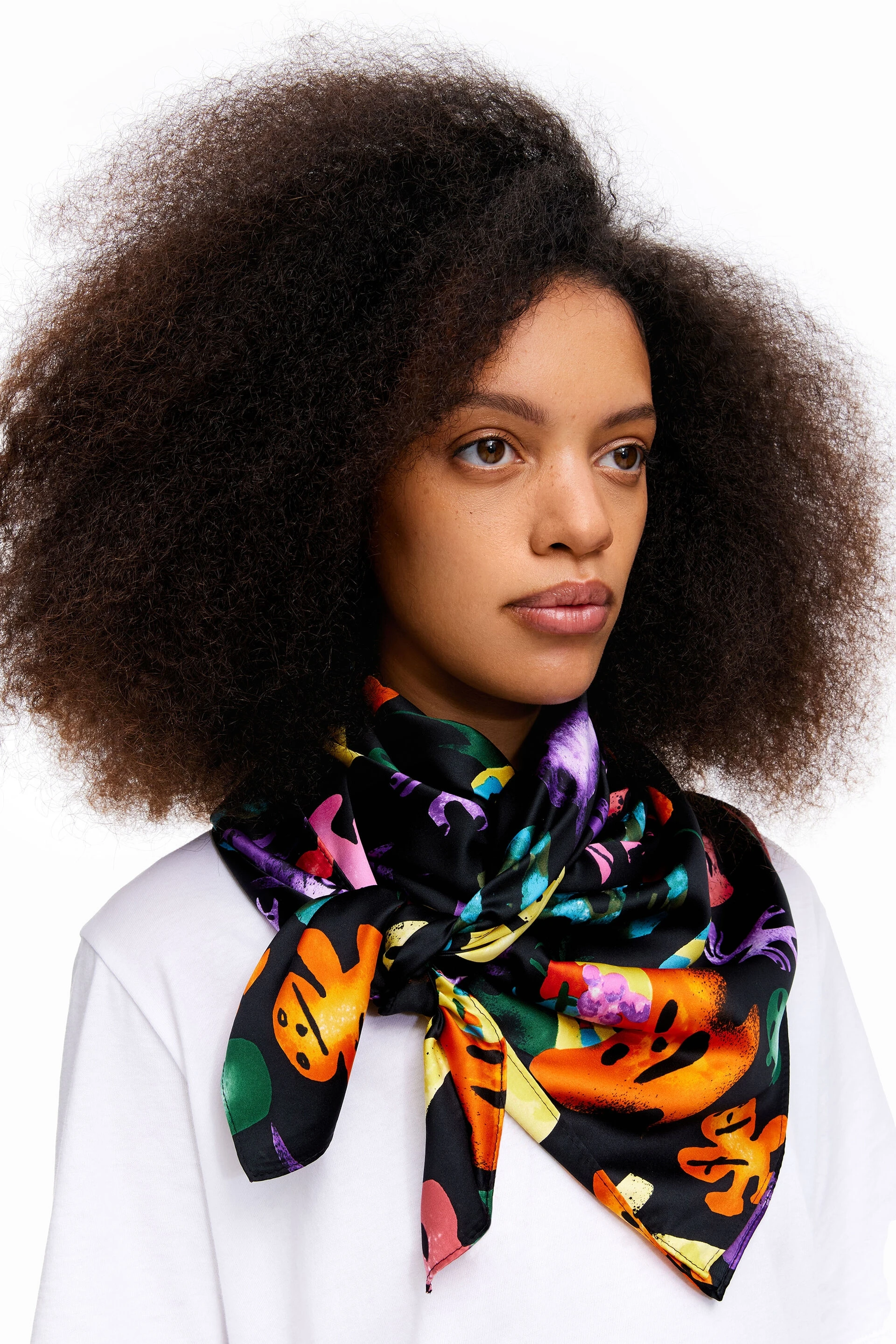 Foreign trade original single Spanish printed color colorful beautiful colorful exquisite large square scarf super variety of scarves