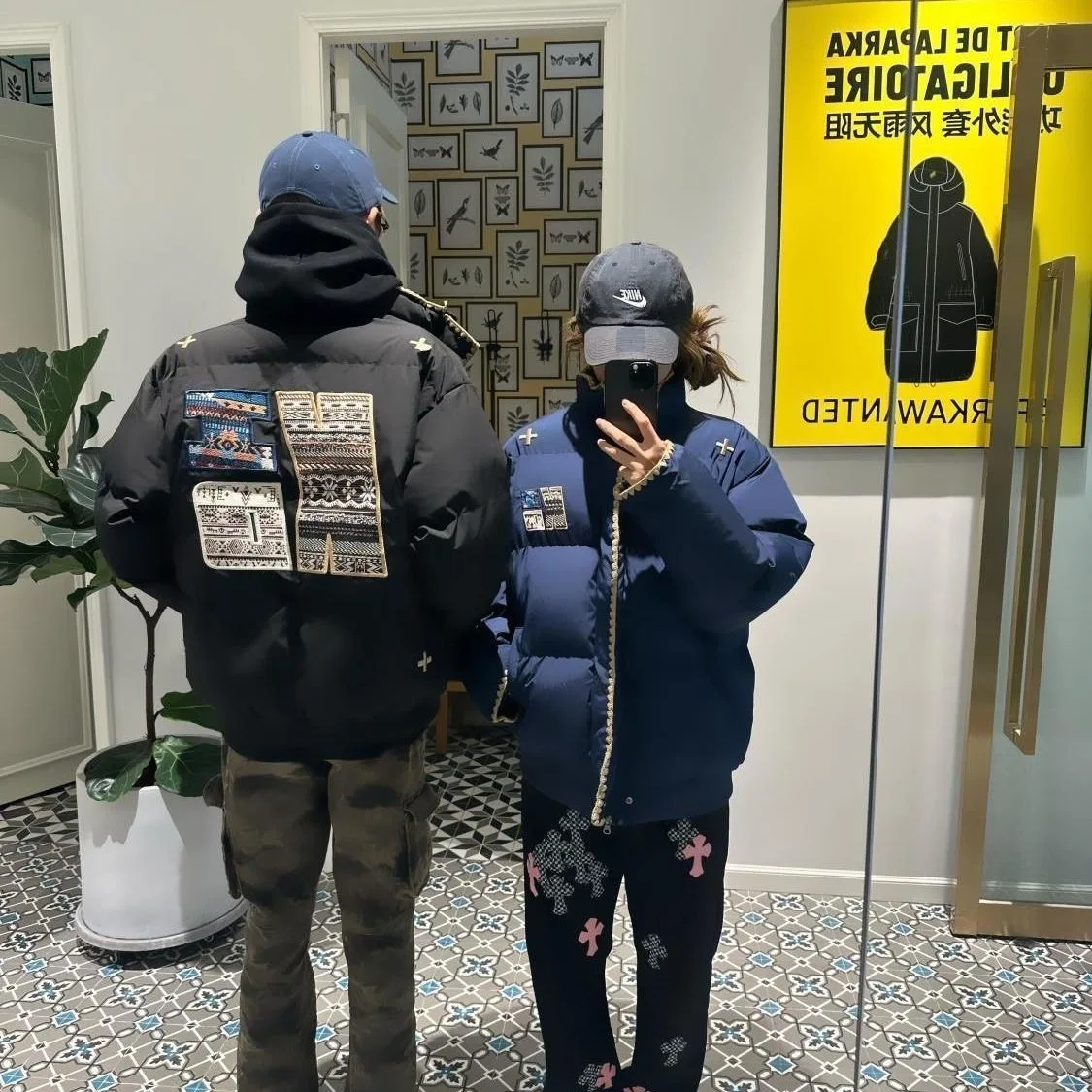 سترة قطنية فضفاضة ومطرزة للرجال للخريف والشتاء معطف للخبز من Thiened ملابس قطنية وطنية للزوجين