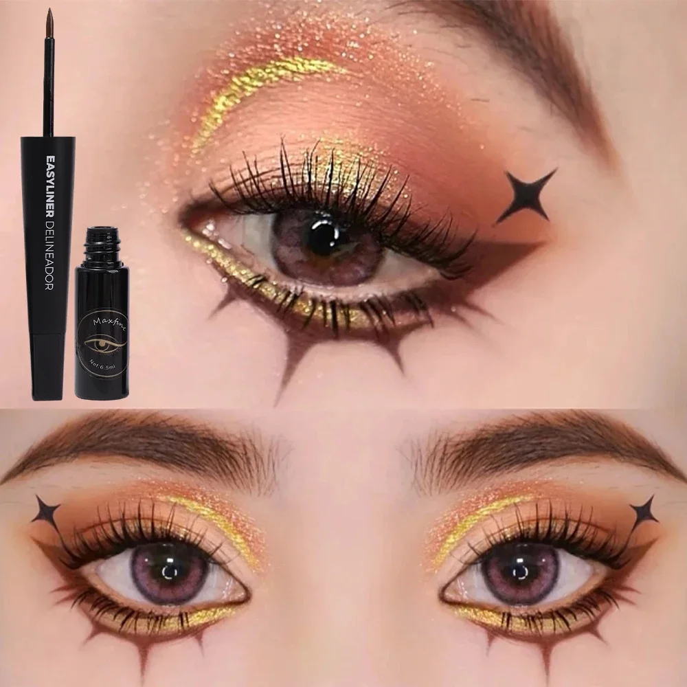 Ultra Thin Matte Liquid Eyeliner Pen Fast-drying Waterproof Anti-sweat Lasting Black Brown Eyes Liner Pencil Eye Makeup Cosmetic