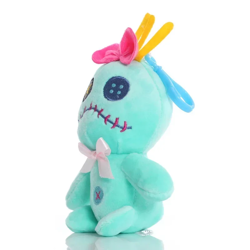 13cm disney anime scump brinquedos de pelúcia dos desenhos animados lilo e stich modelo bonecas macio recheado chaveiros pendente decoração brinquedos para crianças