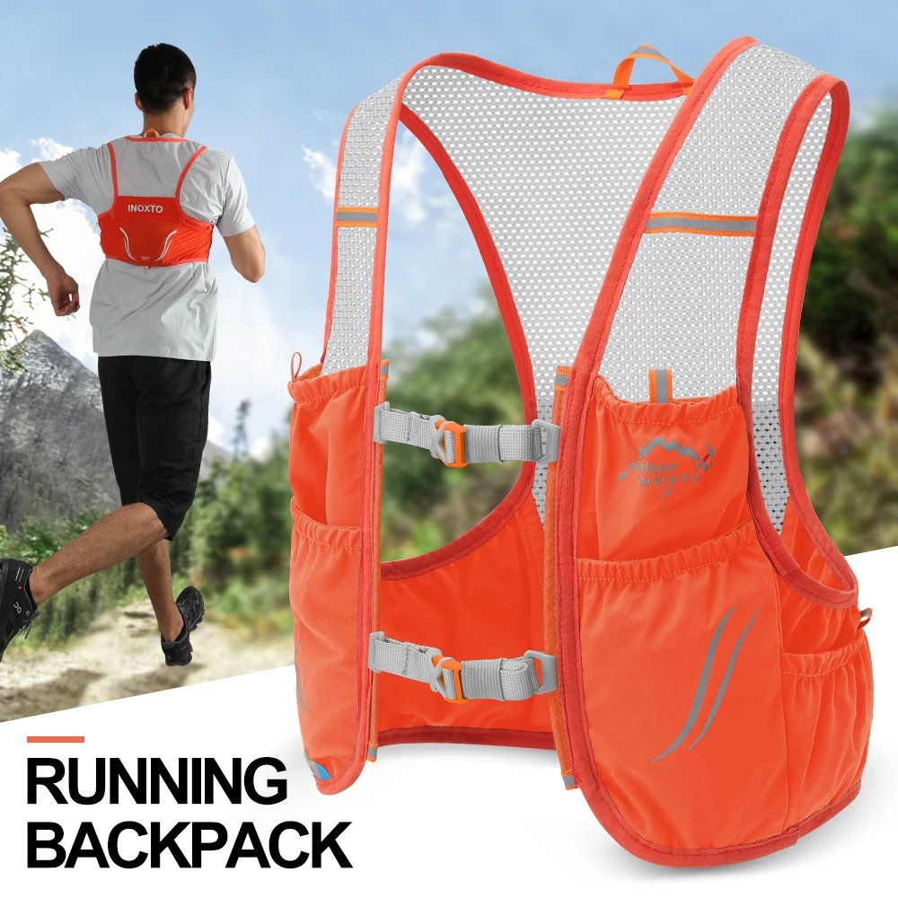 INOXTO 2022 new lightweight running backpack moisturizing vest suitable for bicycle marathon hiking ultra-light portable 2.5L