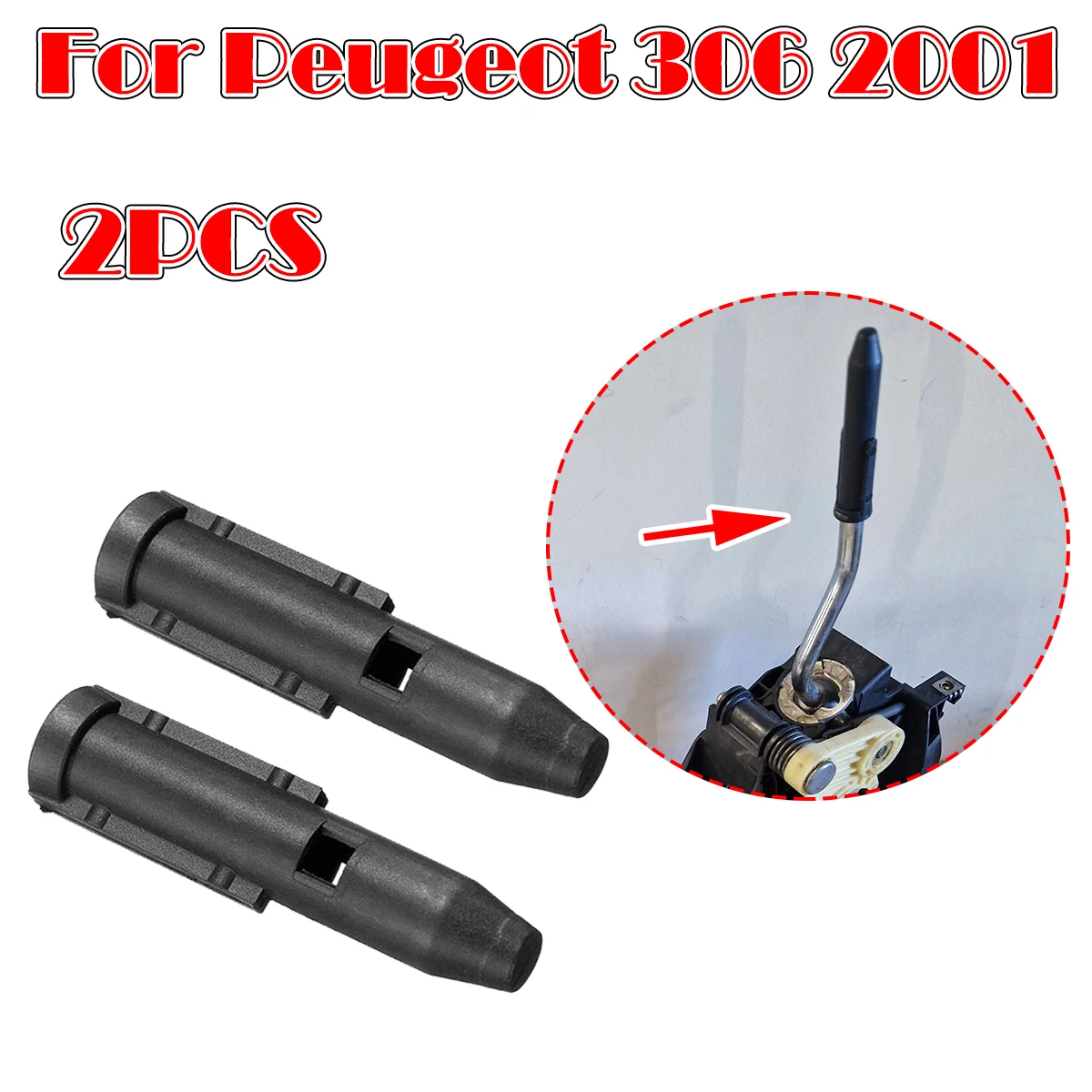 5 Speed Gear Shift Knob Stick Rod Lever Pen Adapter Inner Sleeve For Peugeot 306 2001 Berlingo B9 Partner Shifter Gaiter Boot