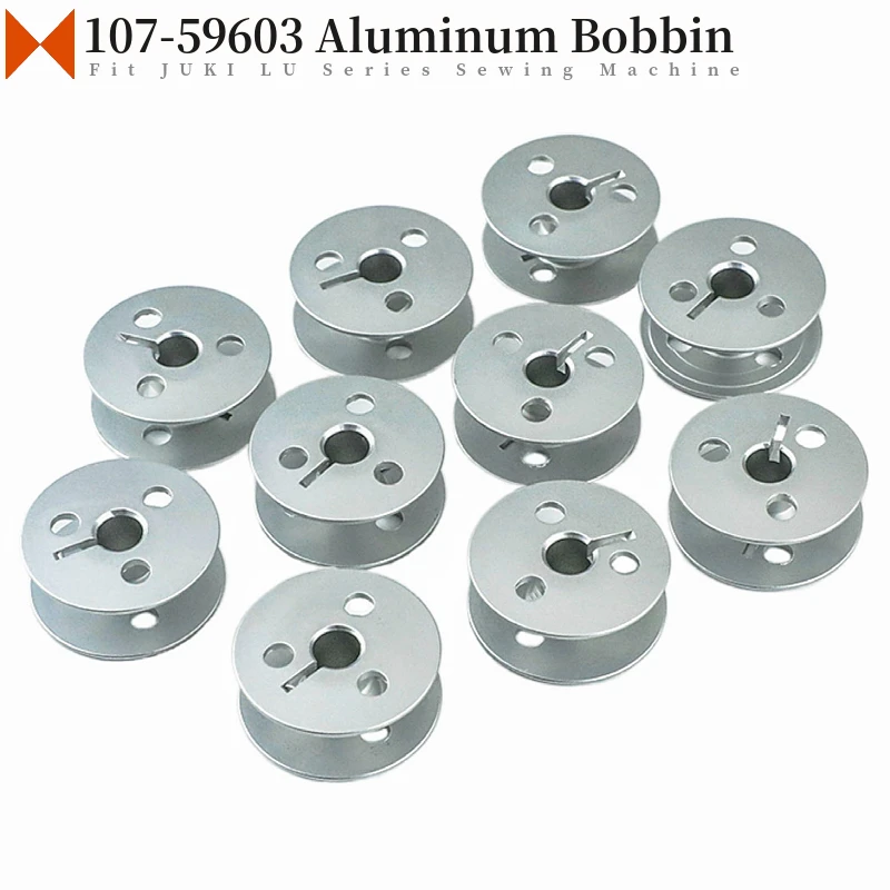 107-59603 Aluminum Bobbin Fits JUKI LU-2210N,LU-2260N,LU-2216N-7,LU-2220N-7,LU-2266N-7, PLC2700 Sewing Machines (Pack of 10 PCS)