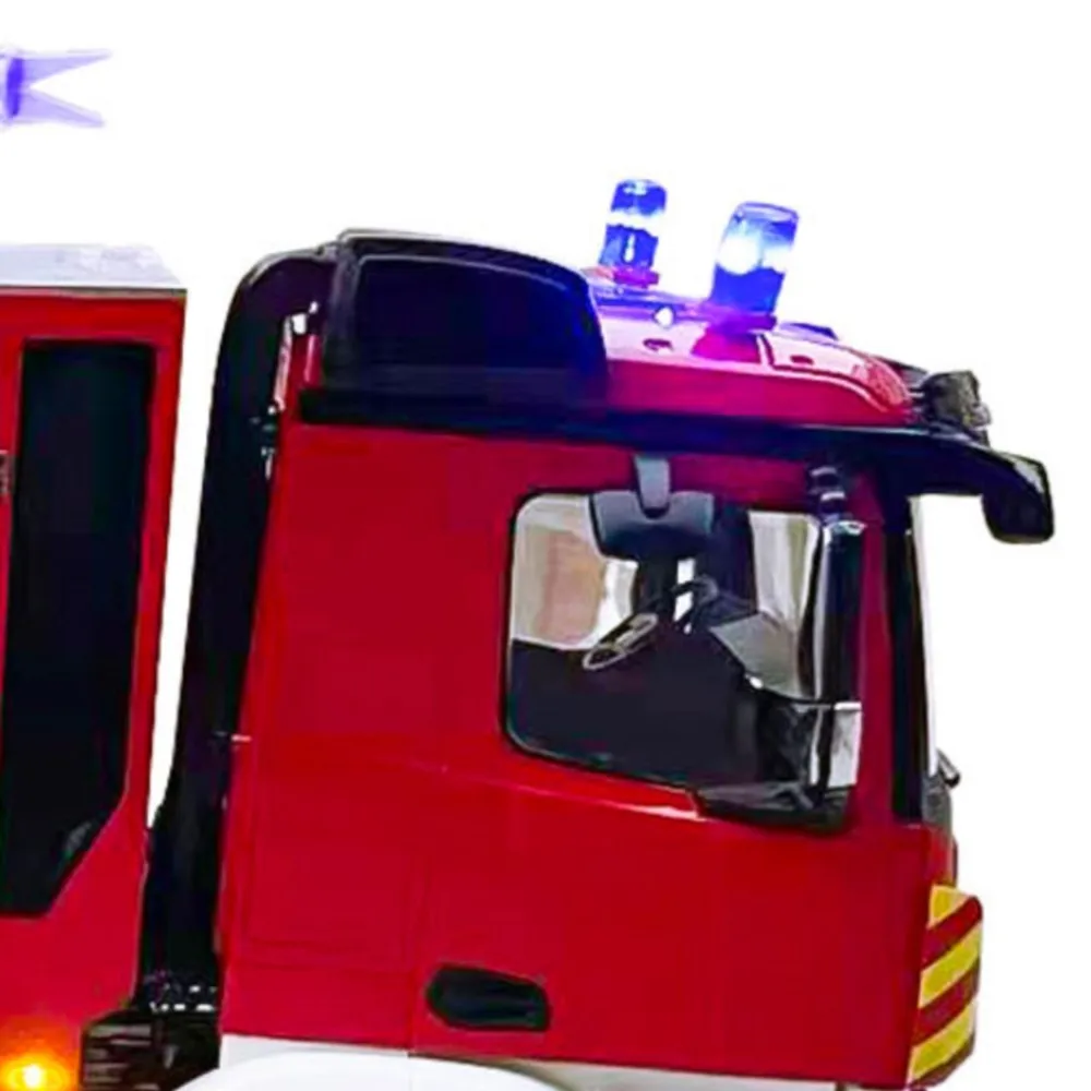 

Пожарная машина на радиоуправлении 4x4, масштаб 1:14, с 2-скоростной коробкой передач, светом, звуком, металлическими осями, пультом Flysky ST8, без аккумулятора