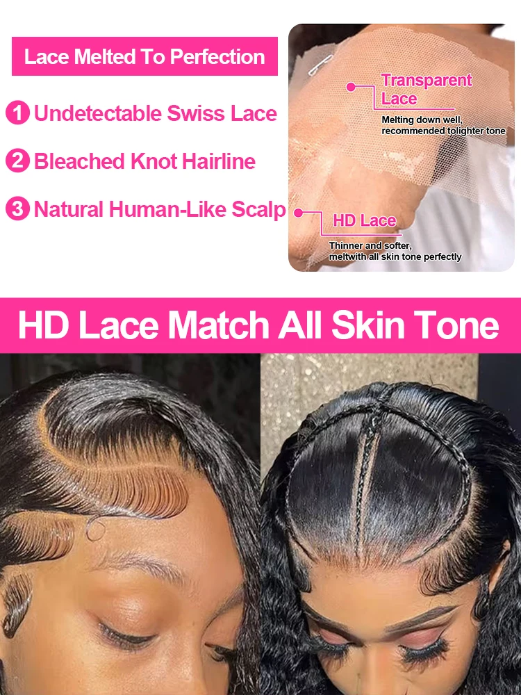 100% شعر الإنسان الماليزي مجعد الباروكات فضفاضة موجة عميقة الباروكات الأمامية 13x4 13x6 الدانتيل الباروكة الأمامية قبل قطع لا الغراء ارتداء للذهاب غلويليس