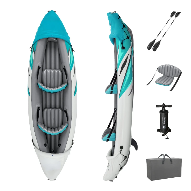 Single Double Inflatable Kayak Boat Thickened Three-Person Foldable Rubber Raft