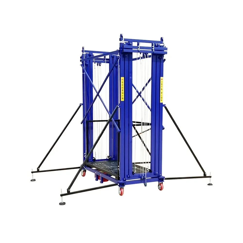 Electric scaffolding folding remote control hoist small automatic loading platform for home decoration construction sites