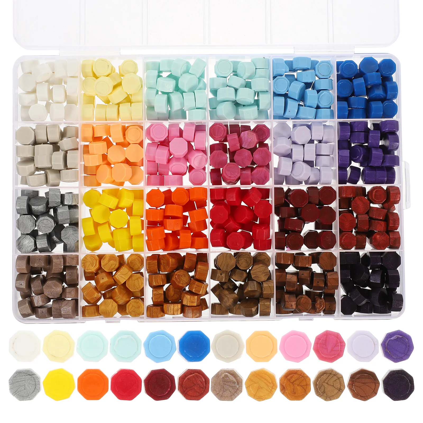 ختم الشمع الخرز مثمنة خمر الملونة DIY بطاقات دعوات الزفاف المغلف ديكور لوازم الحرفية