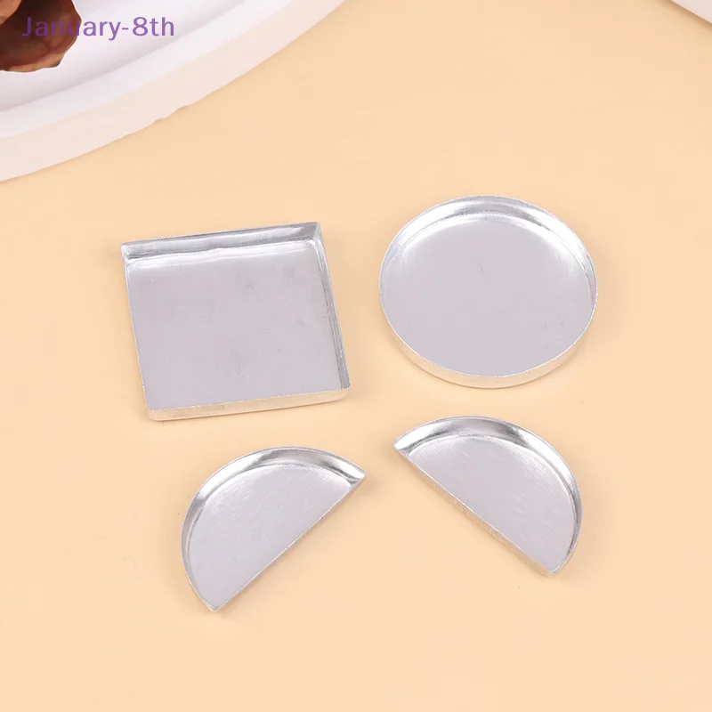 10Pcs Empty Metal Tin Palette Pans Round Metal Pans Cosmetic Eyeshadow Pans For Eyeshadow Palette Magnetic Makeup Palette