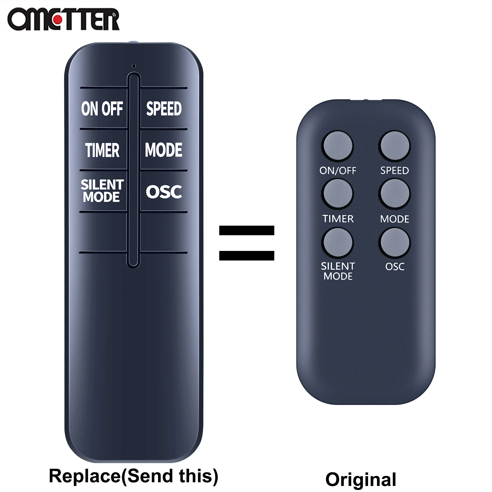 

Replaced Remote Control for Acoolir Oscillating Tower Fan TF-3605R TF-2902R