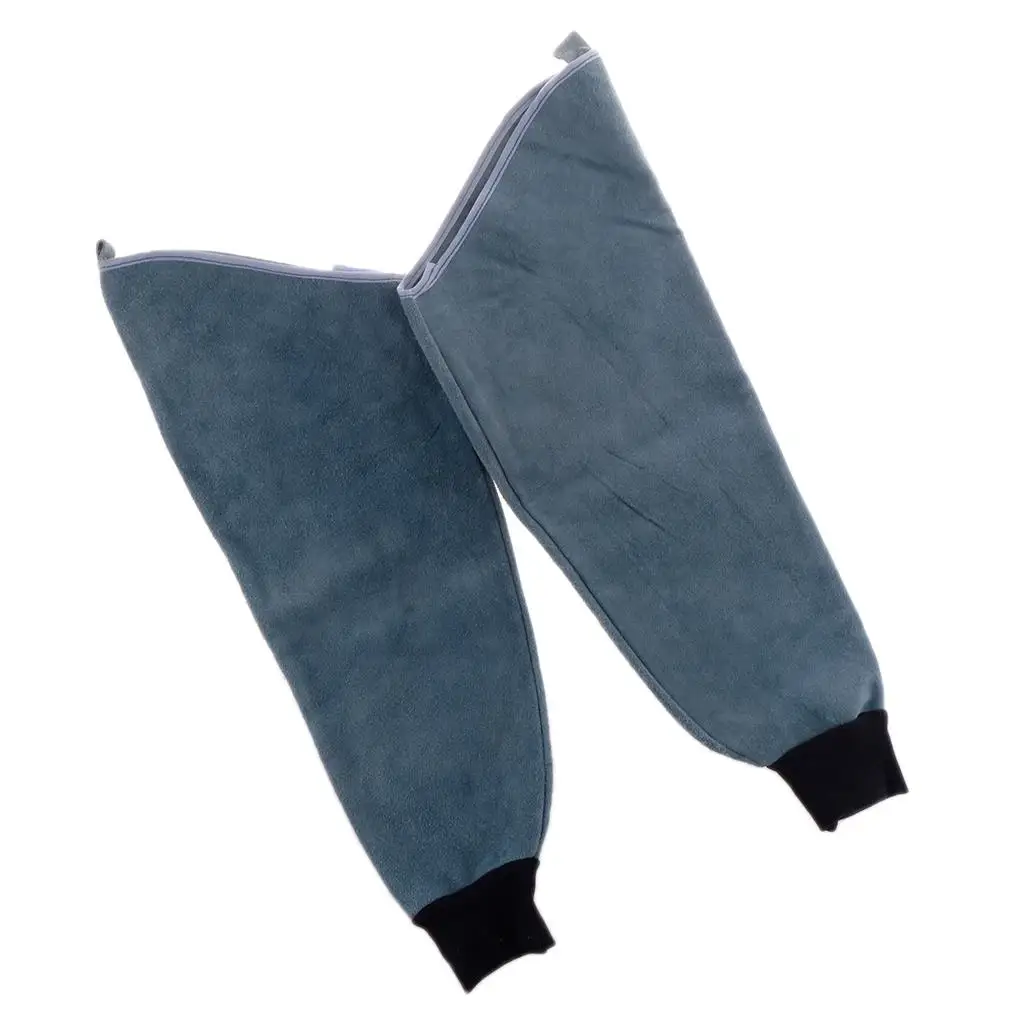Heavy Duty Leather Welding Sleeves for , Blue/Brown/Yellow for