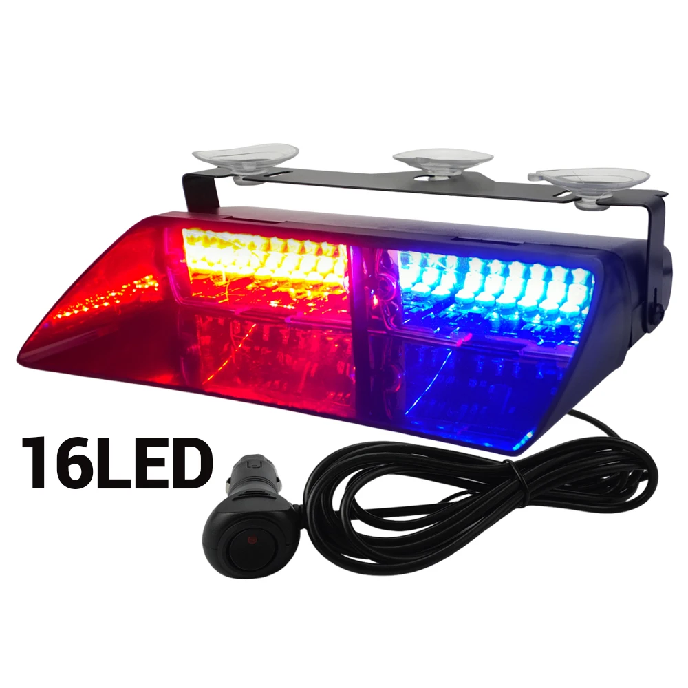 16 Led Police Strob…