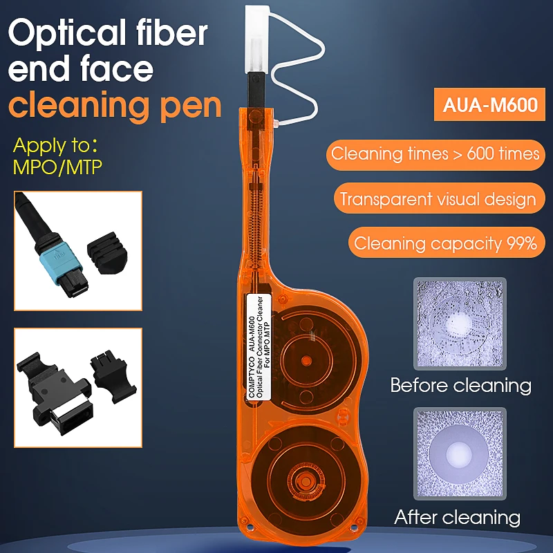 

COMPTYCO AUA-M600 Очиститель оптоволоконных разъемов MPO/MTP Инструмент для чистки торца оптического волокна