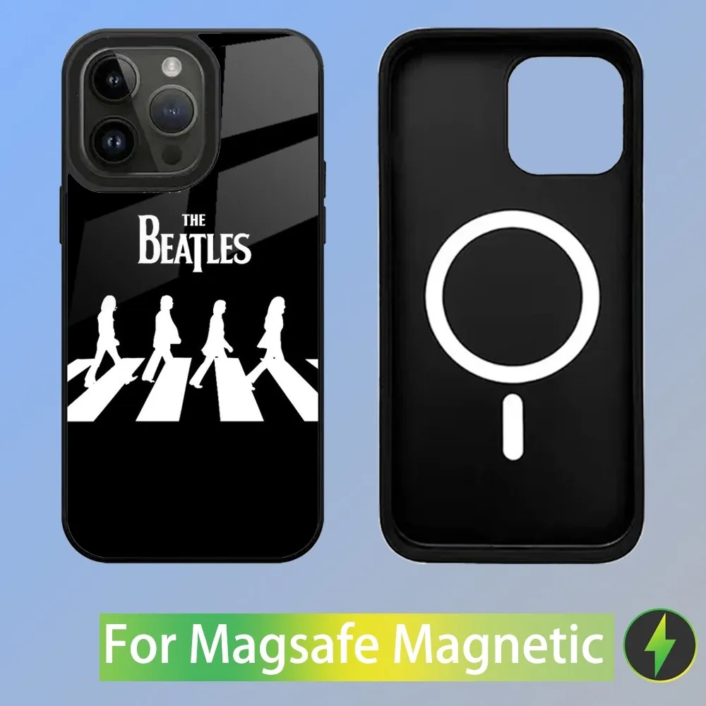 T-The Rock B-Beatles Band Phone Case For iPhone 15,14,13,12,11,Plus,Pro,Max Mini Magsafe Magnetic Wireless Charging