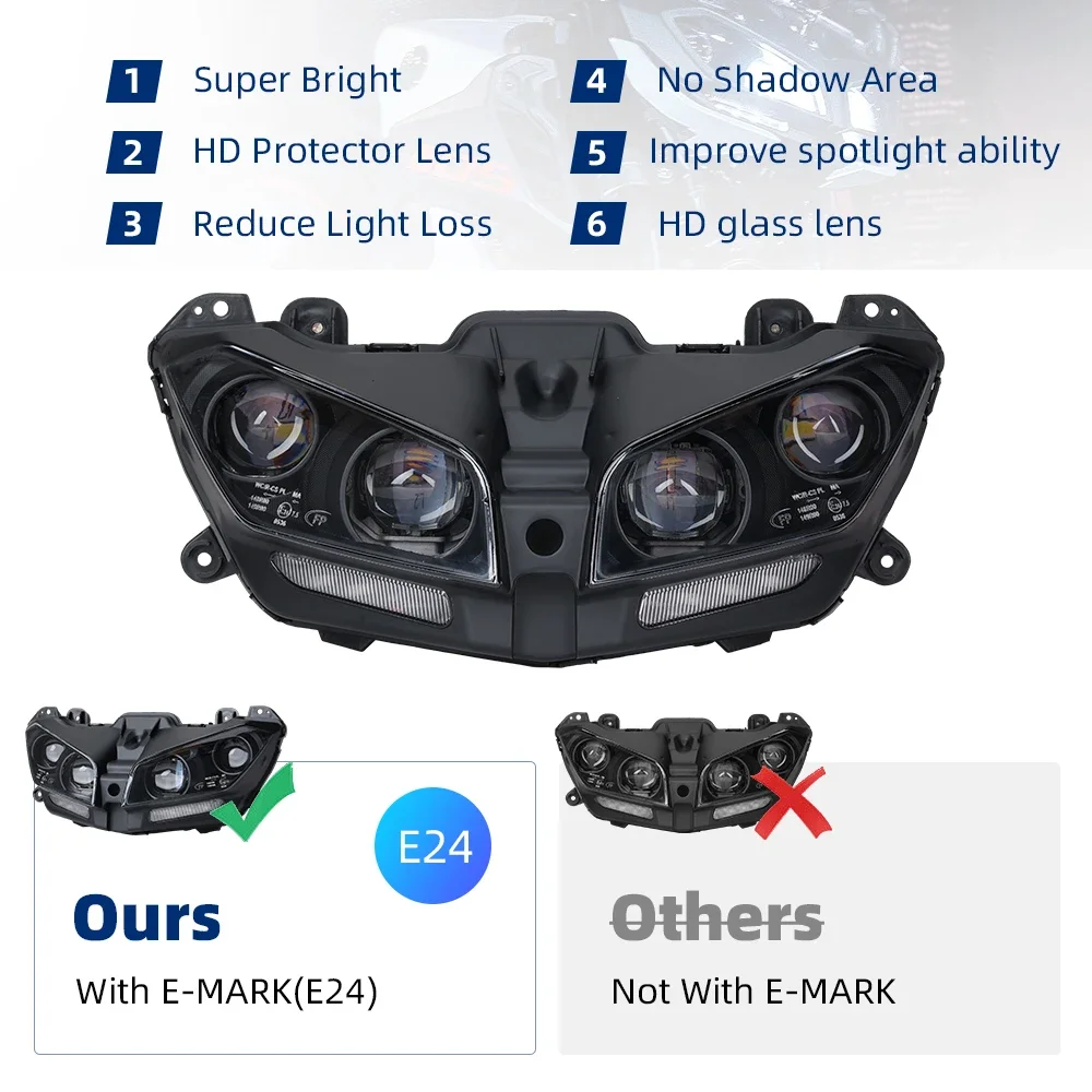 Headlight For YAMAHA MT09 MT 09 LED Lamp DRL FZ09 2017 2018 2019
