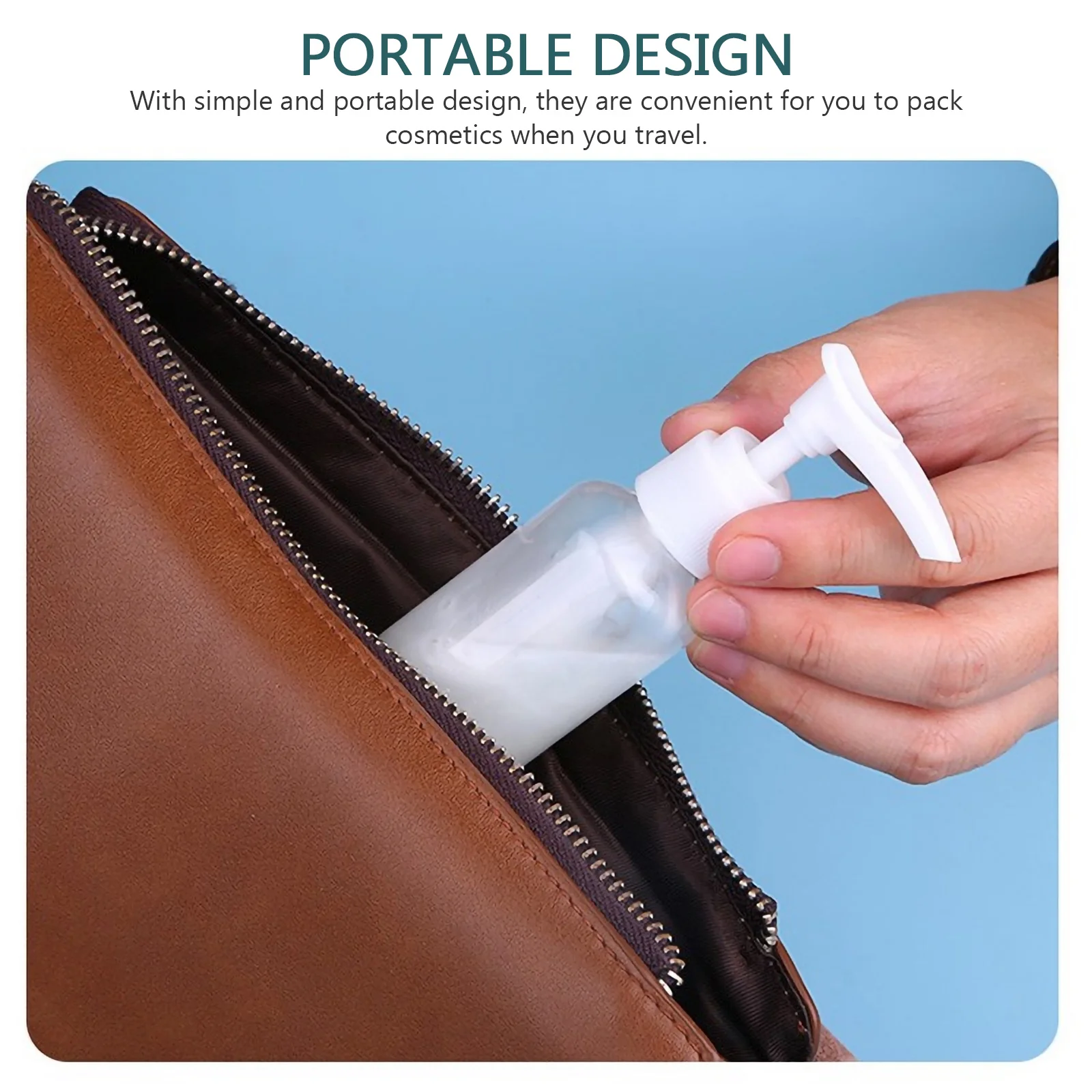 

Refillable Plastic Bottles Set Empty Travel Toiletry Sub Leak-Proof Lightweight Reusable Liquid Holder For Skincare