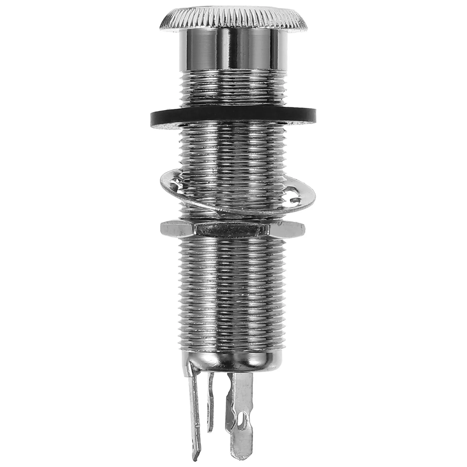 

4-контактный цилиндрический стереоразъем (гнездо) для электрогитары и бас-гитары, высокочувствительный, встраиваемый выходной разъем для гитары