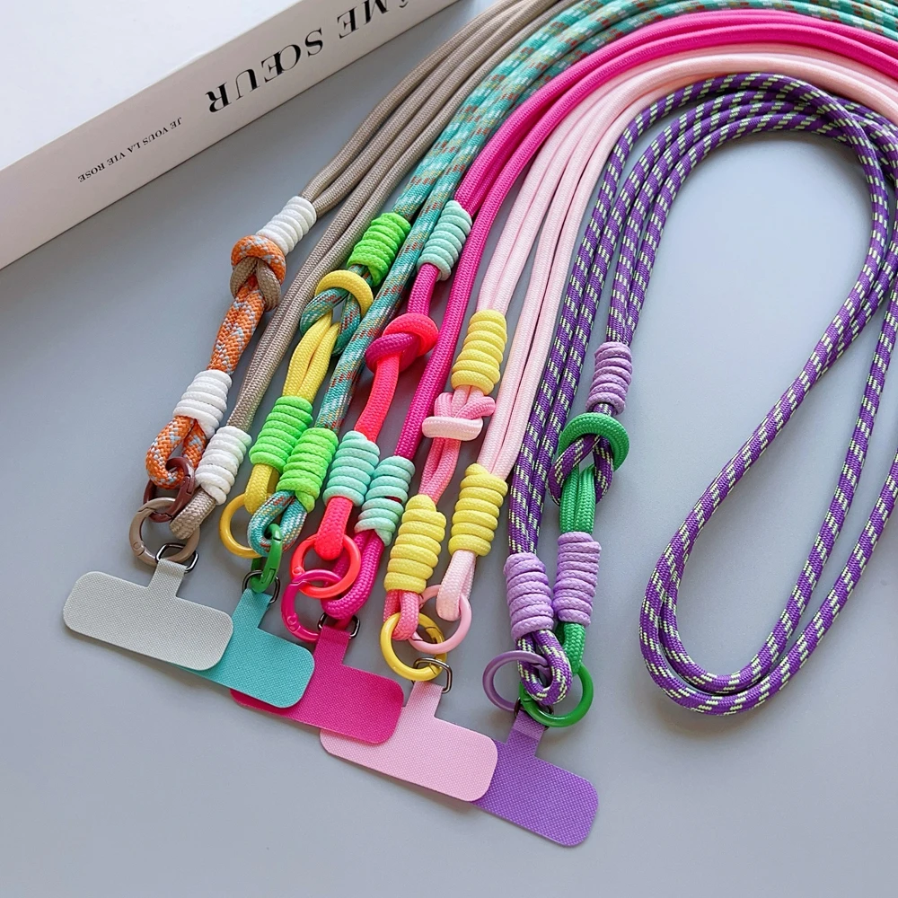 

2 в 1, модный универсальный длинный ремешок для телефона, подвесная веревка для мобильного телефона, шейные ремни, анти-потерянные ремешки, аксессуары для мобильного телефона