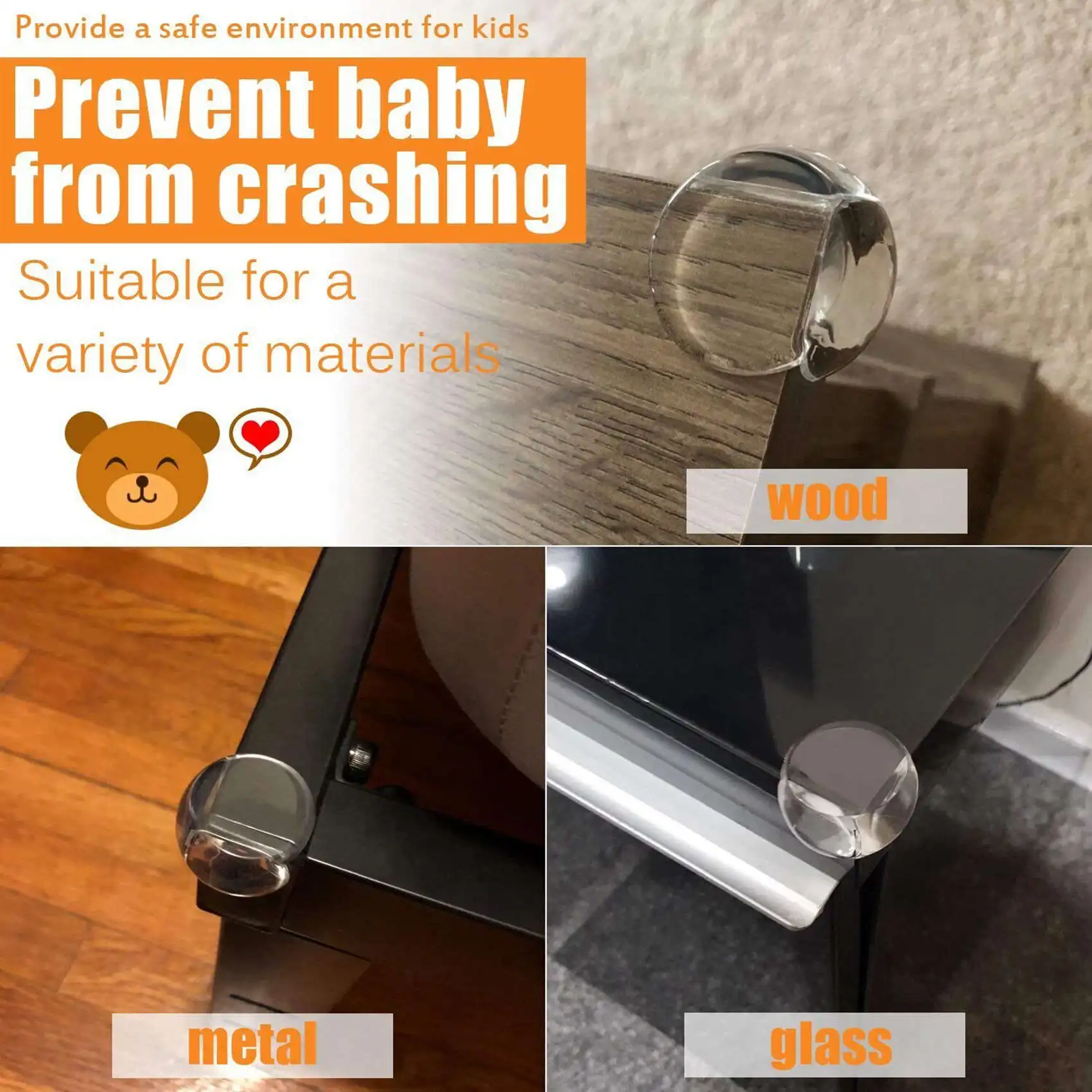 AT02-Suction Cup Style Handrail Handle Strong Sucker Installation Hand Grip Handrail With Corner Protector (12 Pack)