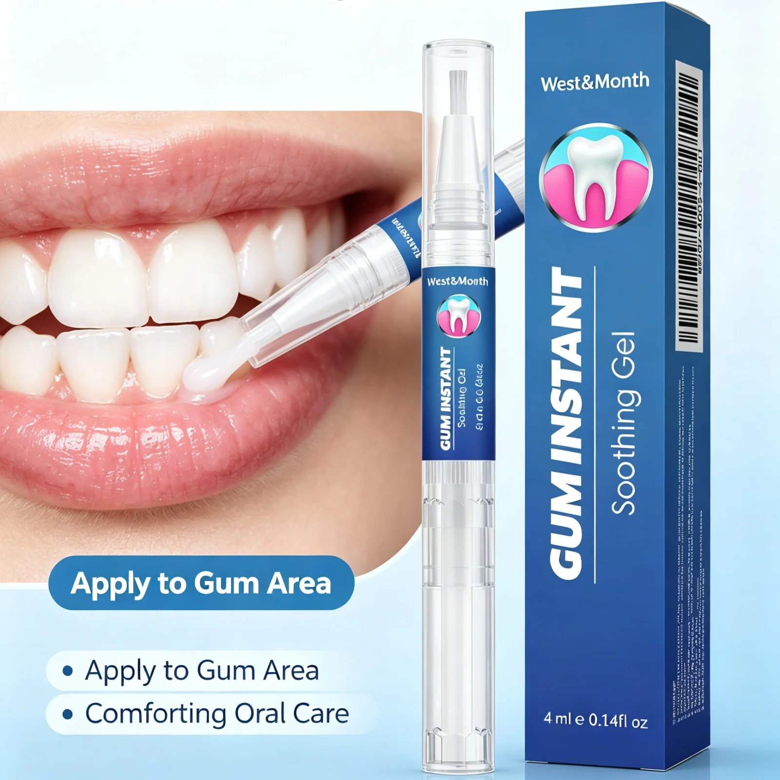 Damaged Gum Repair Care Gel Reduce Gingival Atrophy Inflammation Relieve Sore Cleans Plaque Stains Gums Daily Care Essence Pen