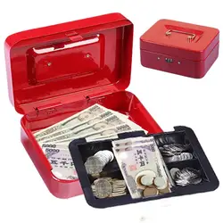 Safe Box Travel Security Case Lock Box Portable Security Lock Box Deposit Box With Code For Banknotes Cards Jewelry Keys coins