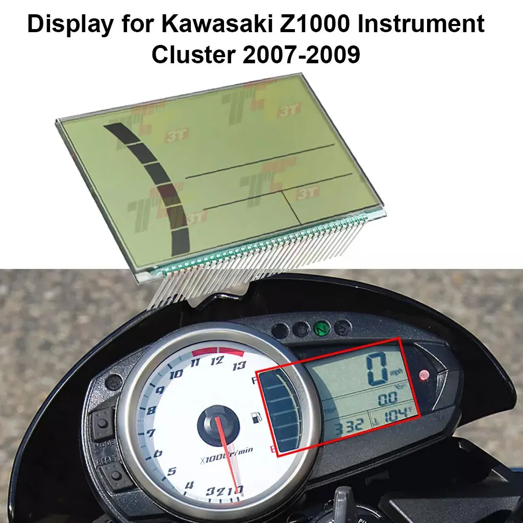

Instrument Gauge Cluster LCD Display for Kawasaki Z750 Z1000 ZX-6R Tachometer Motorcycle Instrument Upgrade Part