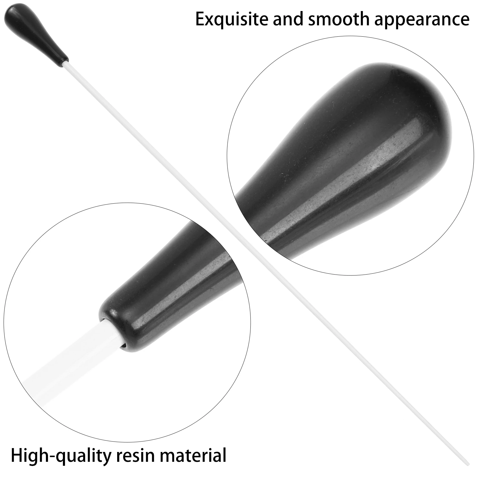

2 Pcs Baton Music Accessory Concert Conductor Show Resin Part Performance Stick Tool Portable Supply