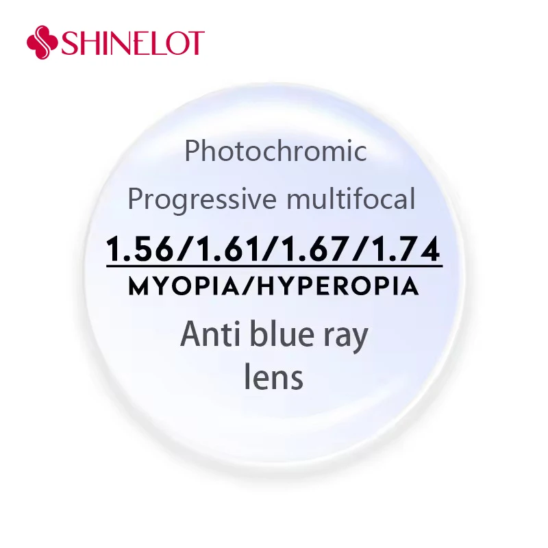 

A Pair Professional ADD Customized Multi Purpose Lens Prescription Myopia Hyperopia Multifocal Progressive Photochromic Lens