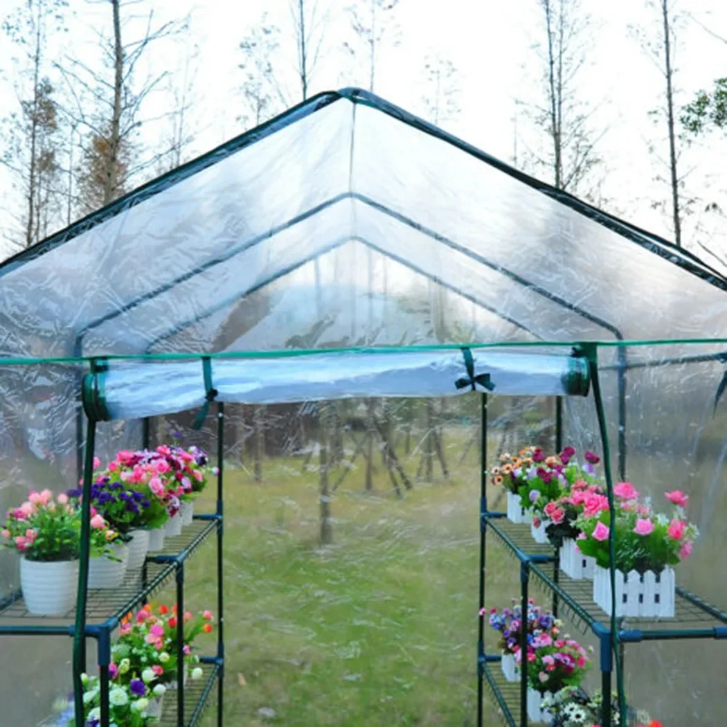 Mini Clear Plastic Small Arch Shed Sheeting Transparent Film PE Hot House Vegetable Greenhouse Agricultural Cultivation Cover