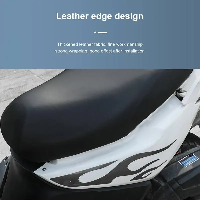 Motorcycle Seat Cushion Cover Leather Universal Pedal Scooter Electric Battery Car Electric Vehicle Waterproof Sun-proof Cushion