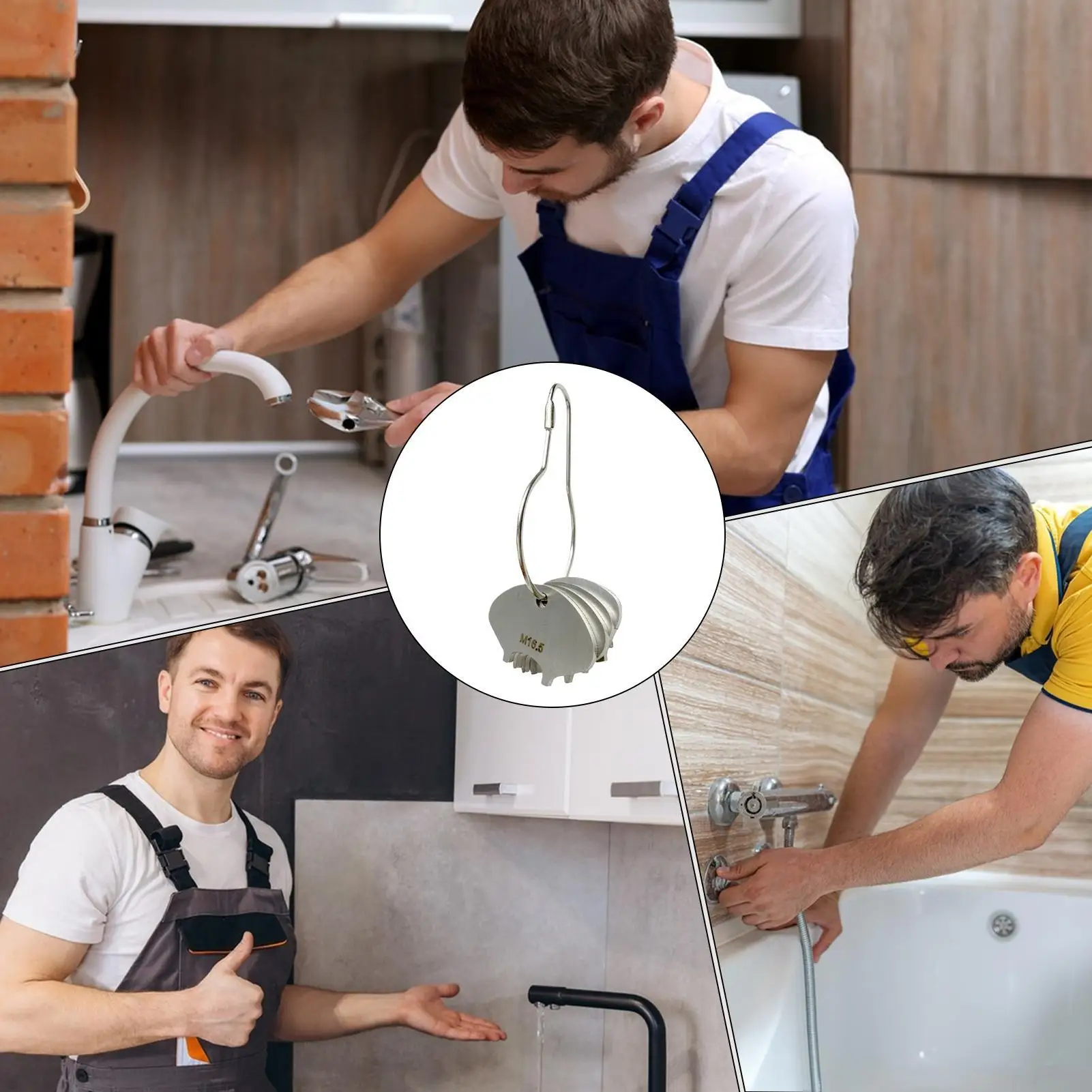 

Aerator Key For Sink Faucet Stainless Screen Wrench 4 Pieces Faucet Aerator Tool For Bathroom Kitchen Plumbing Radiator Bathtub